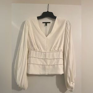 White House Black Market Pintucked Blouse. Perfect for a bride-to-be!